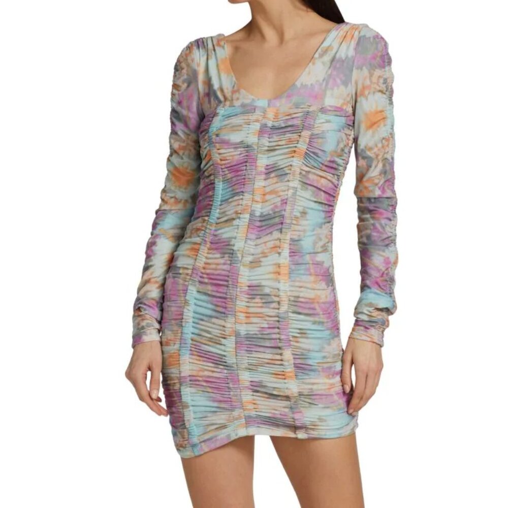 NWT Rotate Birger Christensen Daphny ruched mini dress